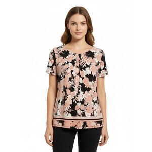 Calvin Klein Floral Polyester Spandex Top